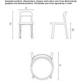 Stackable chair Angier