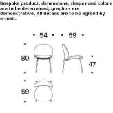 Chair upholstered with fabric Staric