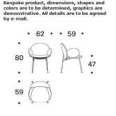 Chair upholstered in fabric with armrests Staric
