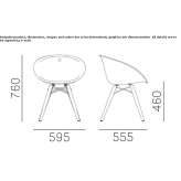 Polycarbonate chair Rupea