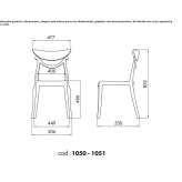 Stackable polycarbonate chair Sevran