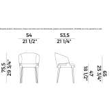 Chair with armrests Buique