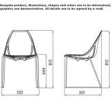 Polypropylene chair based on a sled Soho