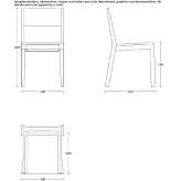 Drewniane krzesło z możliwością sztaplowania Gignod