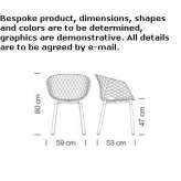 Restaurant chair made of polypropylene Olivola