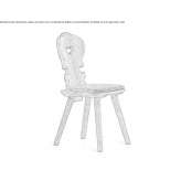 Wooden chair with integrated cushion Vadue