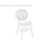 Beech medallion chair Osasio