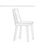 Chair with integrated cushion Vidin