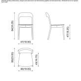 Krzesło bukowe z możliwością sztaplowania Meydan