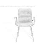 Upholstered chair with armrests Wagna