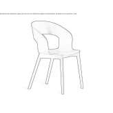 Ash chair with armrests Borgholm