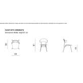 Chair with open backrest and armrests Antillo