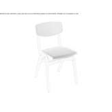 Beech chair with integrated cushion Kunda