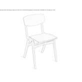 Stackable beech chair Kunda