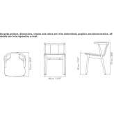 Beech chair with armrests Vranic