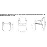 Beech chair with armrests Berhida