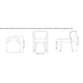 Leather upholstered chair Clirim