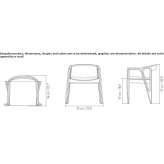 Beech chair with integrated cushion Minier