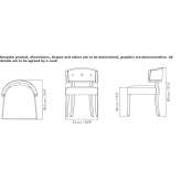 Leather upholstered chair Edmond