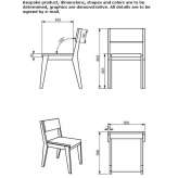 Stackable wooden and QM Foam chair Borsbeek