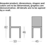 A multi-layer, stackable wooden chair with steel legs Muccia