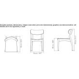 Wooden chair with integrated cushion Taslicay