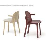 Solid wood chair with armrests Champlin