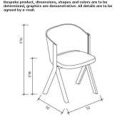 Ash chair with integrated cushion Tamahu