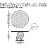 Round marble table Acos