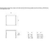 Kwadratowy stół Fenix-NTM® Caulonia