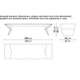 Rectangular wooden table Bolsward