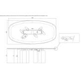 Oval marble table Coslada