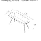 Rectangular high table Crumlin