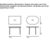 Oval ash table Panciu