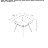 Square high table Crumlin