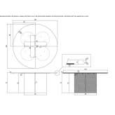Round marble table Payne