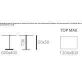 Rectangular steel contract table Crace