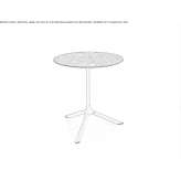 Folding steel table with 3-star base Inwood