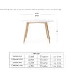 Round wooden table Norkino