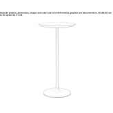 Round high table made of laminate Walbourg