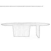 Oval wooden dining table Chancy