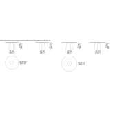 Round table with glass top Ampsin