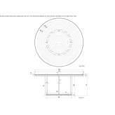 Round marble table Niny