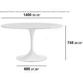 Round table made of MDF Wartburg