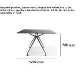 Rectangular walnut table Nundah