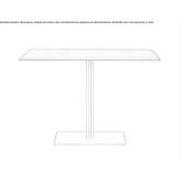 Rectangular Dekton® table Bonita