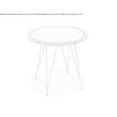 Round table made of powder-coated steel Anso