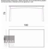 Rectangular table made of solid wood Balc