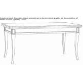 Extendable table made of solid wood Gallus