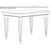 Extendable table made of solid wood Kaszaper